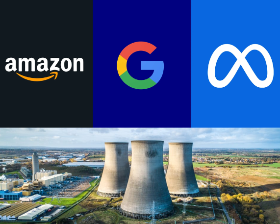 Amazon, Google & Meta Pledge for Global Nuclear Energy Expansion by 2050