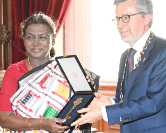 President Murmu Receives Lisbon’s City Key of Honour