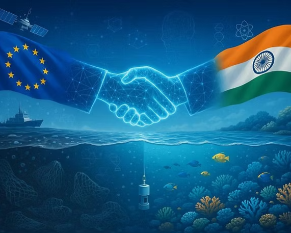 India-EU Launch Research on Marine Pollution & Green Hydrogen