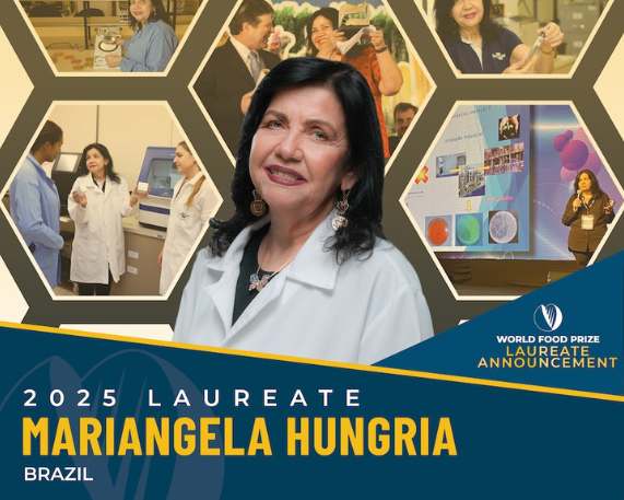 Brazil's Mariangela Hungria Wins 2025 World Food Prize