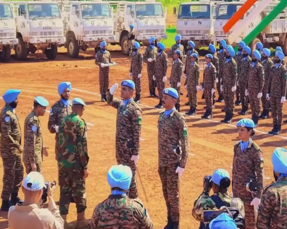 Indian Peacemakers Awarded for Dedicated Service by UNISFA