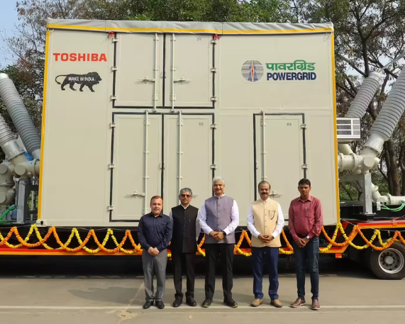 Toshiba Delivered India’s First 220kV Mobile GIS System
