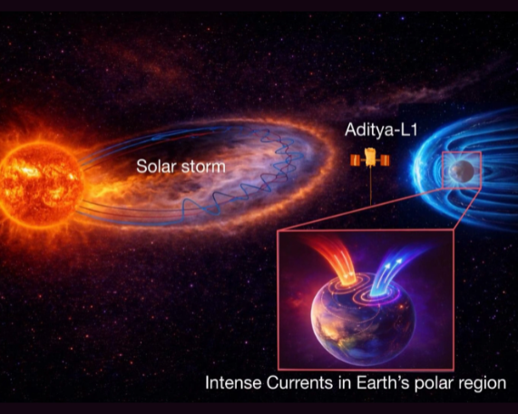 Aditya-L1 Decodes Solar Storm Impact on Earth’s Magnetic Shield