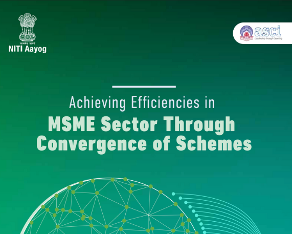 NITI Aayog report on need for schemes convergence for MSMEs
