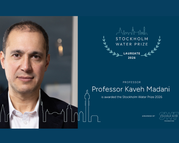 Professor Kaveh Madani is Stockholm Water Prize Laureate 2026