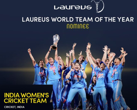 India Women’s Cricket Team Shortlisted for 2026 Laureus World Team of Year Award