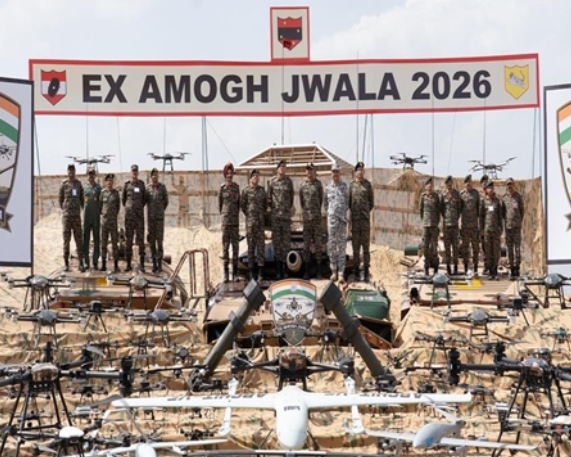Indian Army Conducts Exercise Amogh Jwala