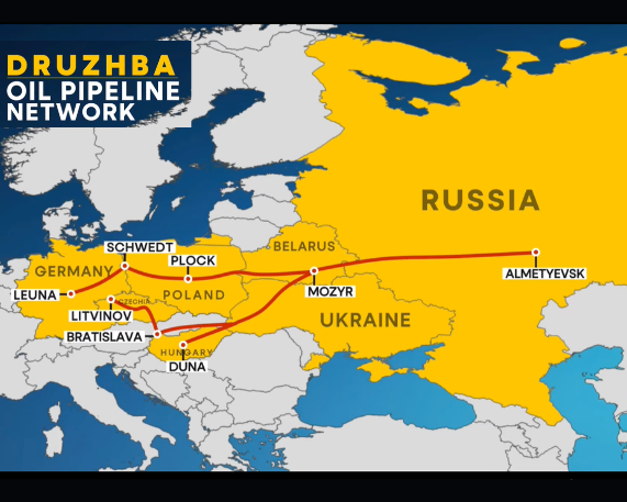 Druzhba Pipeline Restarts Russian Oil Flows to Europe