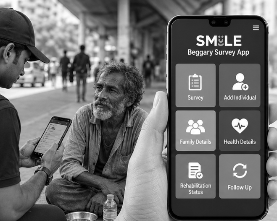 SMILE-Beggary Survey Mobile Application Launched