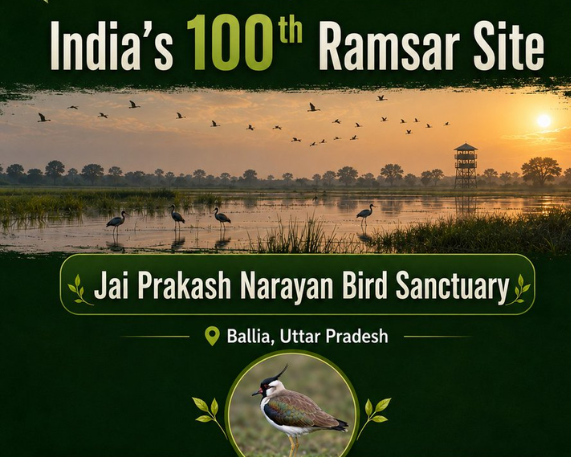 UP’s Surha Taal Designated as India’s 100th Ramsar Site